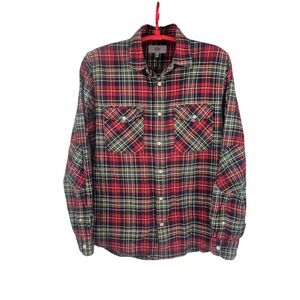 Jack Spade Plaid‎ Long Sleeve 2 Pocket Button Down Shirt Size Large
